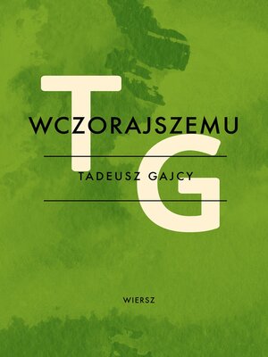 cover image of Wczorajszemu